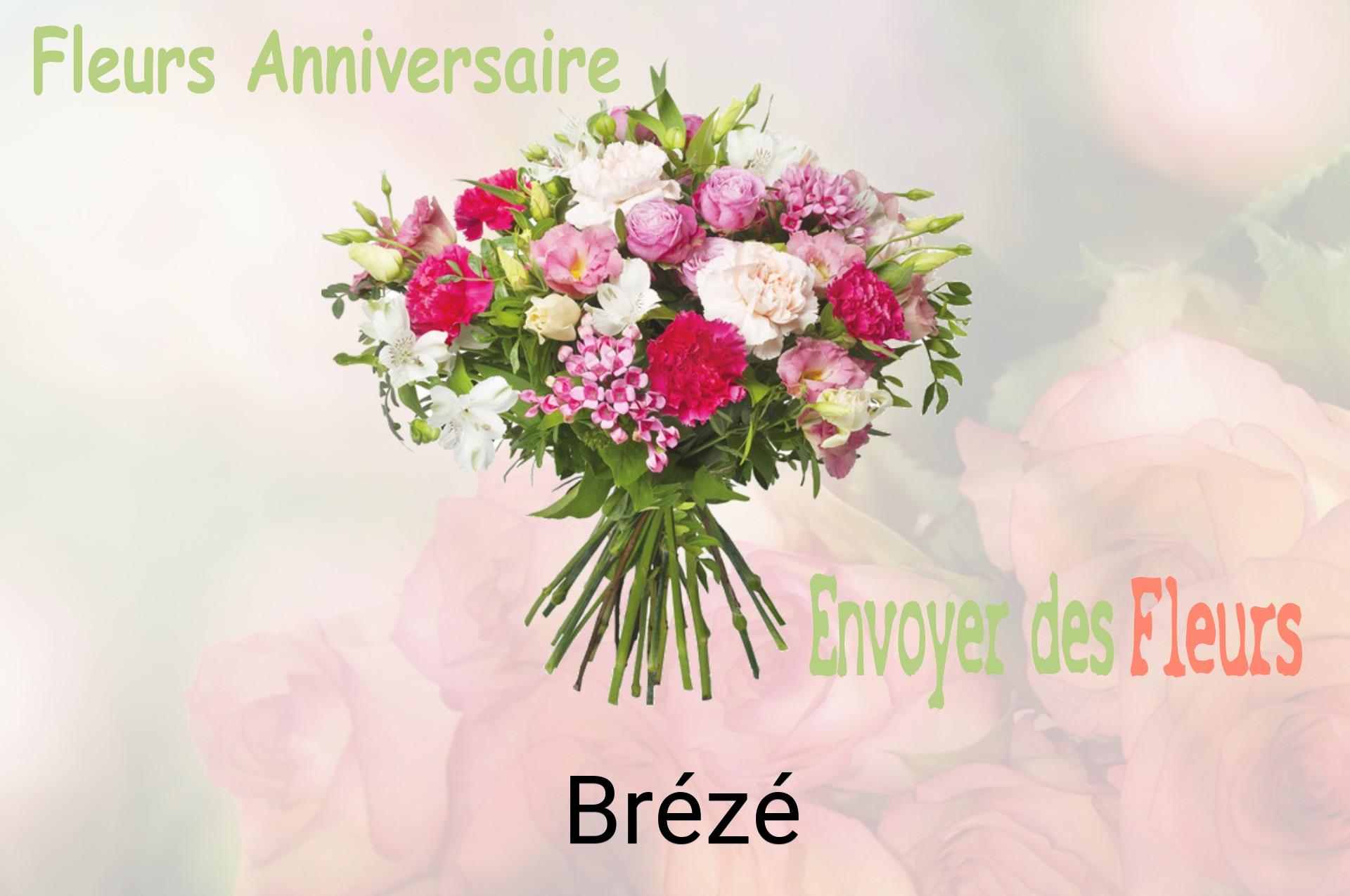 Bouquet de fleurs d’anniversaire livré à Brézé
